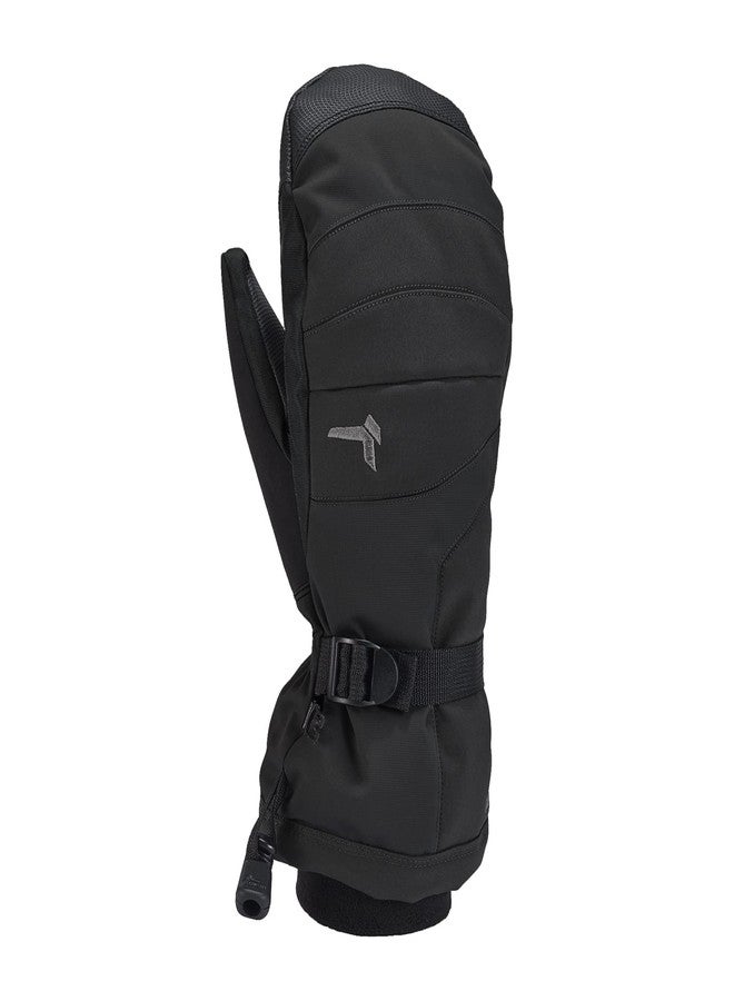Kombi Junior Storm Cuff Soft Warm Insulated Waterproof Breathable Comfortable Durable Winter Skiing Mittens, Black, Medium - Image 1